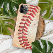 Oude honkbal Rood Stitching Case-Mate iPhone Case