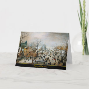 Oude HoofdKerstkaart Feestdagen Kaart