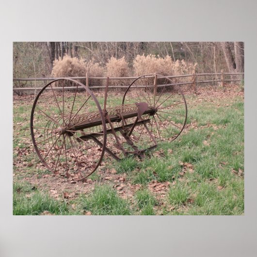 Oude hooivork 3 poster (Voorkant)