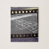Oude hopscotch game legpuzzel (Verticaal)
