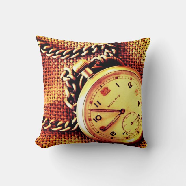 Oude horloge kussen (Voorkant)