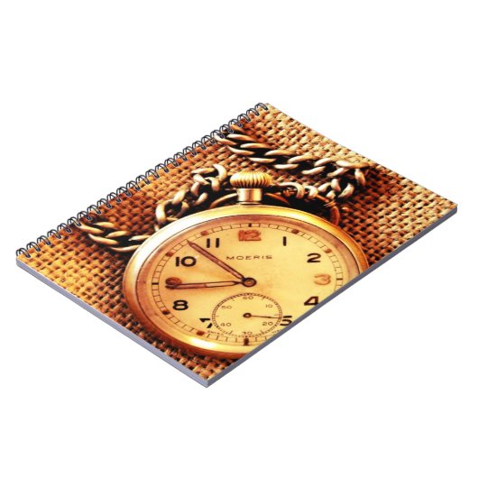 Oude horloge notitieboek (Linkerzijde)