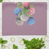 Oude Hortensia Bloemen Theedoek (Gevouwen)