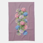 Oude Hortensia Bloemen Theedoek (Verticaal)