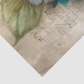 Oude Hortensia Botanische Bloemendecoupage Tissuepapier (Detail)