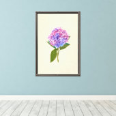 Oude Hortensia Canvas Afdruk (Insitu (Houten vloer))