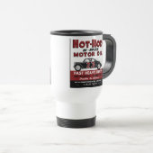 Oude Hot-Rod Motorolieblik ontwerp Reisbeker (Voorkant rechts)