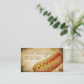 oude hotdogs loyaliteitskaart klantenkaartje (Staand voorkant)