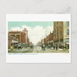 Oude Houston Street, Fort Worth, Texas Briefkaart