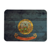 Oude hout Idaho vlag; Magneet (Horizontaal)