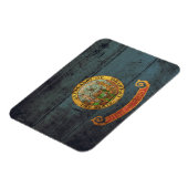 Oude hout Idaho vlag; Magneet (Linkerzijde)