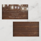 Oude Hout String Lights Wedding Accommodations Informatiekaartje (Voorkant / Achterkant)