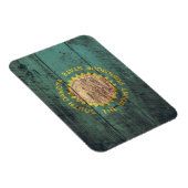 Oude Hout Zuid Dakota Vlag Magneet (Rechterzijde)