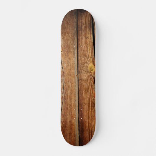 Oude Houten Achtergrond Skateboard (Voorkant)