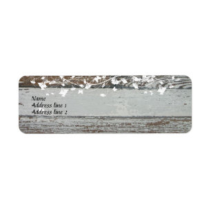 Oude houten Adresetiketten Etiket