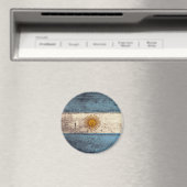 Oude Houten Argentinië Vlag Magneet (Insitu (Vaatwasser))