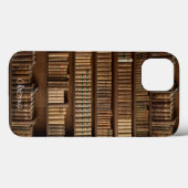 Oude houten boekenplank en Books iPad Air hoesje (Achterkant (horizontaal))