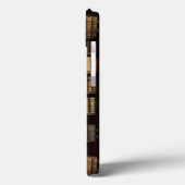 Oude houten boekenplank en Books iPad Air hoesje (Achterkant / Links)