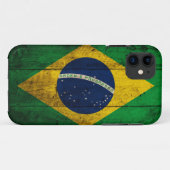 Oude Houten Braziliaanse Vlag Case-Mate iPhone Case (Achterkant (horizontaal))