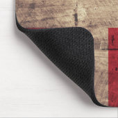 Oude houten Denemarken Vlag Muismat (Hoek)