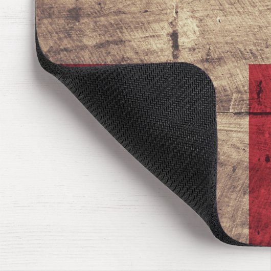 Oude houten Denemarken Vlag Muismat (Hoek)