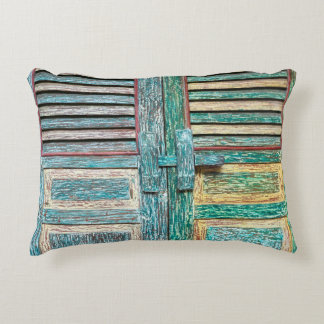 oude houten deur accent kussen