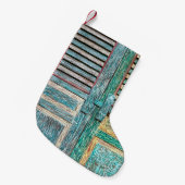 oude houten deur kleine kerstsok (Voorkant (Hangend))