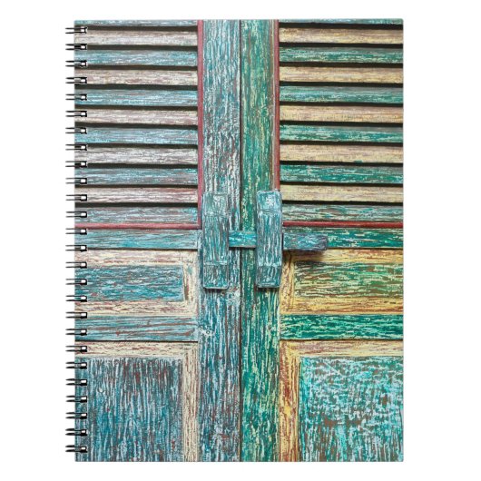 oude houten deur notitieboek (Voorkant)