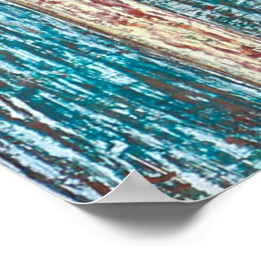 oude  houten deur poster (Hoek)