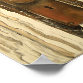 Oude houten deur poster (Hoek)