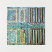 oude houten deur wandkleed (Voorkant (horizontaal))