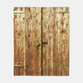 Oude houten deuren fleece deken (Voorkant)