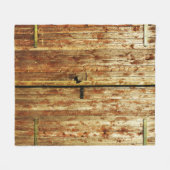 Oude houten deuren fleece deken (Voorkant (Horizontaal))
