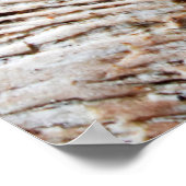 Oude houten floorabstract, appartement, architectu poster (Hoek)