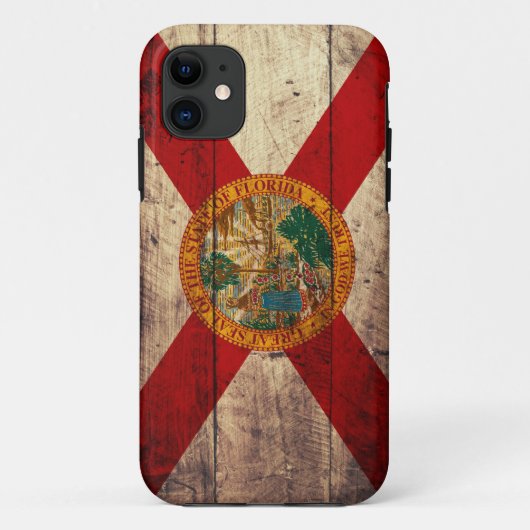 Oude Houten Florida Vlag; Case-Mate iPhone Case (Achterkant)