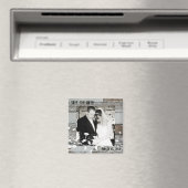 Oude Houten Foto sparen de Datummagneet Magneet (Insitu (Vaatwasser))