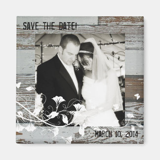 Oude Houten Foto sparen de Datummagneet Magneet