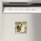 Oude Houten Gouden Tint Foto Save the Date Magnet (Insitu (Vaatwasser))