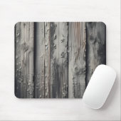 oude houten grijze textuur muismat (Met muis)