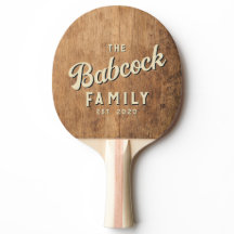 Oude Houten Hakblok Retro Familienaam & Jaar
