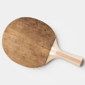 Oude Houten Hakblok Tafeltennisbatje (Zijkant)