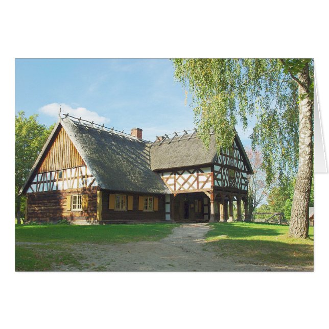 Oude Houten Huis - Kaart (Voorkant Horizontaal)