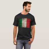 Oude houten Italiaanse vlag; T-shirt (Voorkant volledig)