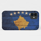 Oude Houten Kosovaarse Vlag Case-Mate iPhone Case (Achterkant (horizontaal))
