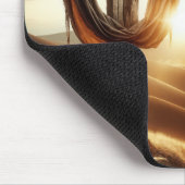 Oude houten kruis op een heuvel muismat (Hoek)