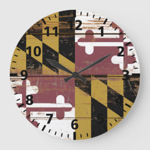 Oude Houten Maryland State Vlag Grote Klok