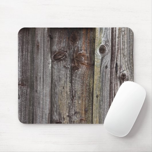 Oude houten mousepad muismat (Met muis)