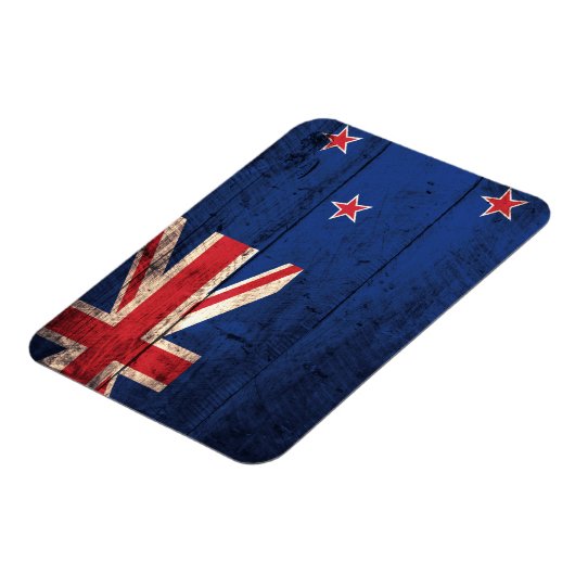 Oude houten Nieuw-Zeelandse vlag Magneet (Linkerzijde)