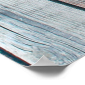 Oude houten omheining in verschillende kleuren, tr poster (Hoek)