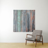 Oude houten omheining in verschillende kleuren, tr wandkleed (In situ)